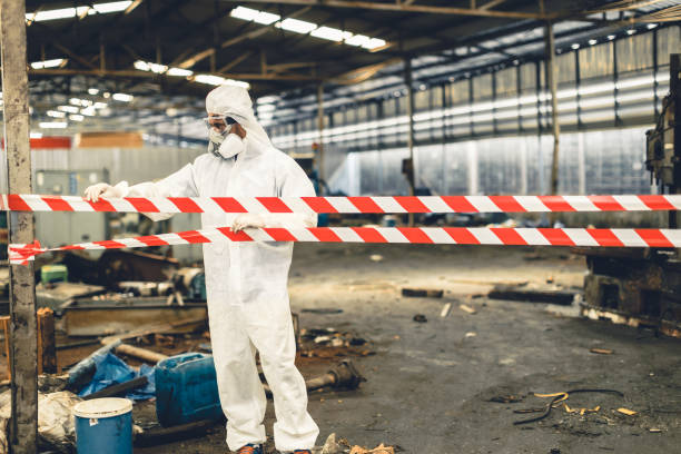 Professional Sewage Cleanup technician working in Medina, TN